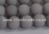 CCN2583 15.5 inches 10mm round matte candy jade beads wholesale