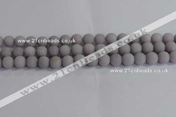 CCN2583 15.5 inches 10mm round matte candy jade beads wholesale