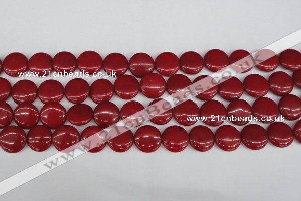 CCN2602 15.5 inches 18mm flat round candy jade beads wholesale