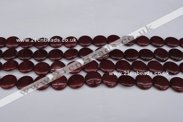 CCN2604 15.5 inches 18mm flat round candy jade beads wholesale