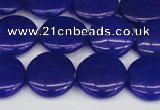 CCN2606 15.5 inches 18mm flat round candy jade beads wholesale