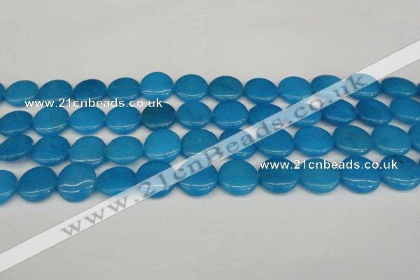 CCN2608 15.5 inches 18mm flat round candy jade beads wholesale