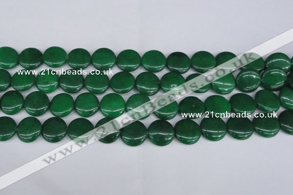 CCN2610 15.5 inches 18mm flat round candy jade beads wholesale