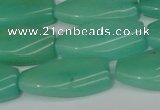 CCN2623 15.5 inches 15*30mm twisted rectangle candy jade beads