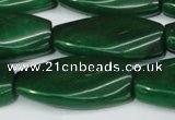 CCN2625 15.5 inches 15*30mm twisted rectangle candy jade beads