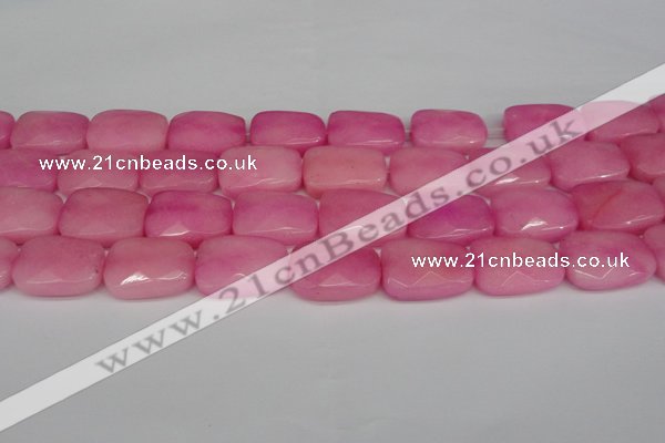 CCN2630 15.5 inches 18*25mm faceted trapezoid candy jade beads