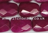 CCN2631 15.5 inches 18*25mm faceted trapezoid candy jade beads