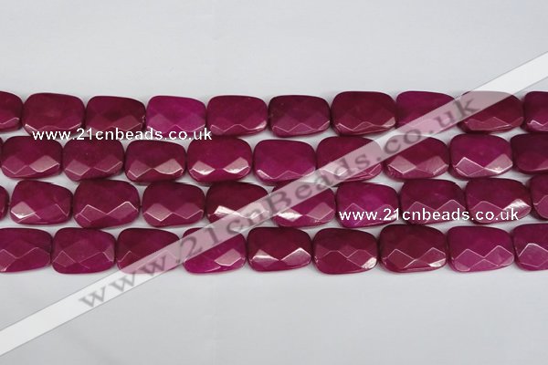 CCN2631 15.5 inches 18*25mm faceted trapezoid candy jade beads