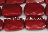 CCN2632 15.5 inches 18*25mm faceted trapezoid candy jade beads
