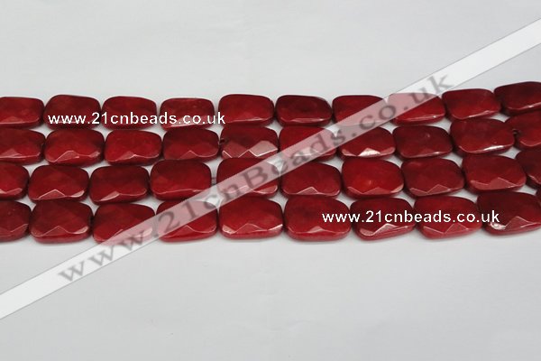 CCN2632 15.5 inches 18*25mm faceted trapezoid candy jade beads