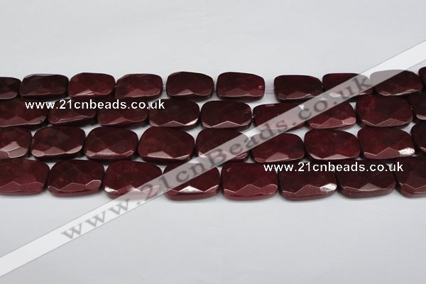 CCN2633 15.5 inches 18*25mm faceted trapezoid candy jade beads