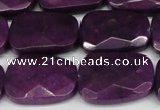 CCN2634 15.5 inches 18*25mm faceted trapezoid candy jade beads