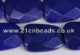 CCN2635 15.5 inches 18*25mm faceted trapezoid candy jade beads