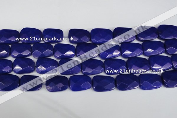 CCN2635 15.5 inches 18*25mm faceted trapezoid candy jade beads