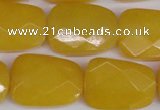 CCN2636 15.5 inches 18*25mm faceted trapezoid candy jade beads