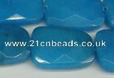 CCN2637 15.5 inches 18*25mm faceted trapezoid candy jade beads