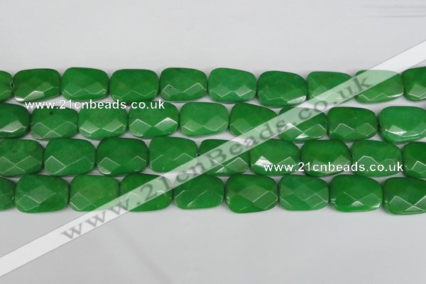 CCN2638 15.5 inches 18*25mm faceted trapezoid candy jade beads