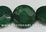 CCN264 15.5 inches 25mm faceted coin candy jade beads wholesale