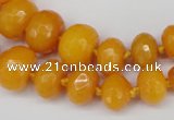 CCN2645 15.5 inches 5*8mm - 12*16mm faceted rondelle candy jade beads