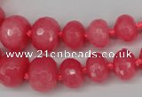 CCN2647 15.5 inches 5*8mm - 12*16mm faceted rondelle candy jade beads