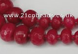 CCN2648 15.5 inches 5*8mm - 12*16mm faceted rondelle candy jade beads