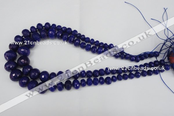 CCN2650 15.5 inches 5*8mm - 12*16mm faceted rondelle candy jade beads