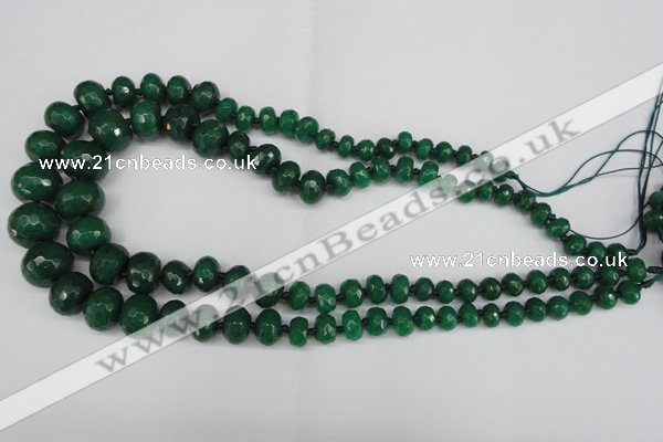 CCN2653 15.5 inches 5*8mm - 12*16mm faceted rondelle candy jade beads