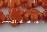 CCN2662 15.5 inches 16mm carved flower candy jade beads wholesale