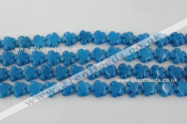 CCN2664 15.5 inches 16mm carved flower candy jade beads wholesale