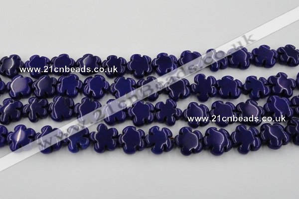 CCN2665 15.5 inches 16mm carved flower candy jade beads wholesale