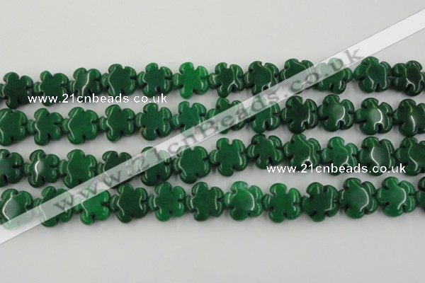 CCN2667 15.5 inches 16mm carved flower candy jade beads wholesale