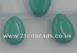 CCN2683 Top-drilled 13*18mm flat teardrop candy jade beads