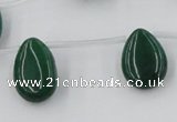 CCN2684 Top-drilled 13*18mm flat teardrop candy jade beads