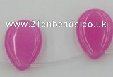 CCN2700 Top-drilled 18*25mm flat teardrop candy jade beads