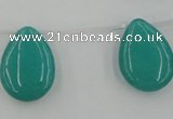 CCN2703 Top-drilled 18*25mm flat teardrop candy jade beads