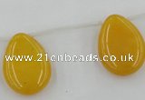 CCN2704 Top-drilled 18*25mm flat teardrop candy jade beads