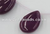 CCN2708 Top-drilled 18*25mm flat teardrop candy jade beads