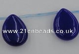 CCN2711 Top-drilled 18*25mm flat teardrop candy jade beads