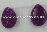 CCN2717 Top-drilled 18*25mm briolette candy jade beads wholesale