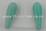 CCN2737 Top-drilled 10*30mm teardrop candy jade beads wholesale