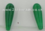 CCN2739 Top-drilled 10*30mm teardrop candy jade beads wholesale