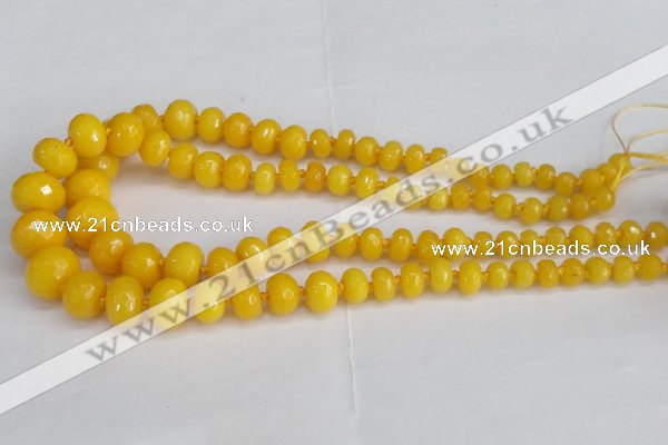 CCN2751 15.5 inches 5*8mm - 12*16mm faceted rondelle candy jade beads