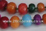 CCN2756 15.5 inches 5*8mm - 12*16mm faceted rondelle candy jade beads