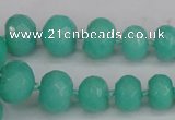 CCN2757 15.5 inches 5*8mm - 12*16mm faceted rondelle candy jade beads