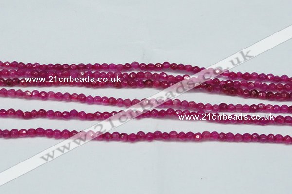 CCN2811 15.5 inches 3mm tiny faceted round candy jade beads