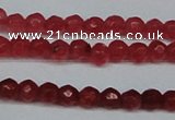 CCN2812 15.5 inches 3mm tiny faceted round candy jade beads