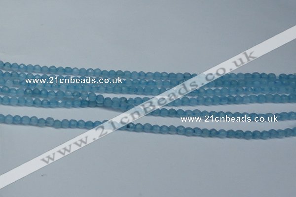 CCN2814 15.5 inches 3mm tiny faceted round candy jade beads