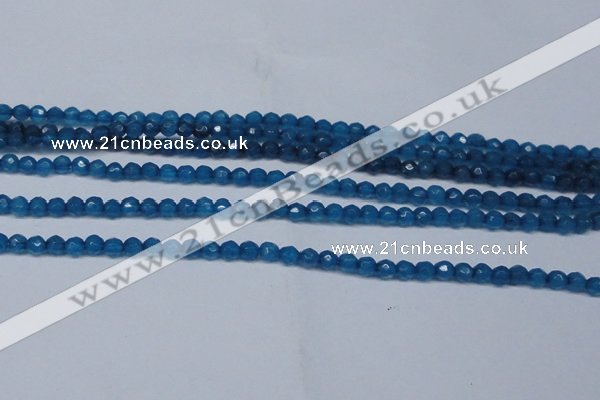 CCN2816 15.5 inches 3mm tiny faceted round candy jade beads