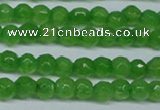 CCN2818 15.5 inches 3mm tiny faceted round candy jade beads