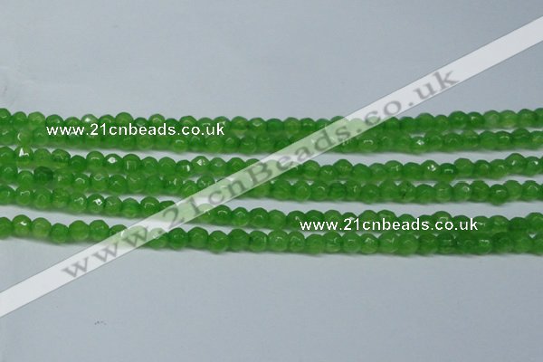 CCN2818 15.5 inches 3mm tiny faceted round candy jade beads